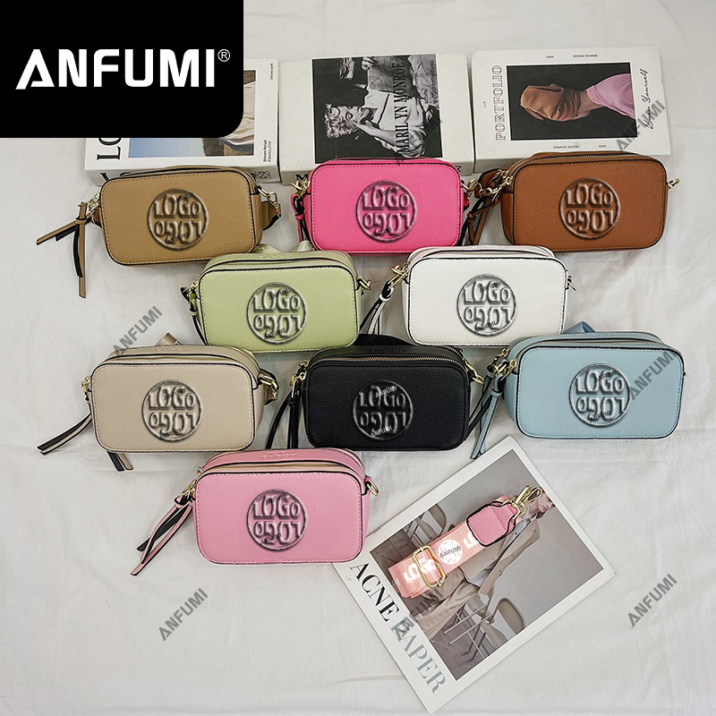 ANFUMI-BB-8269女式时尚Torty Burch斜挎包拉链全配小方肩包链糖果色